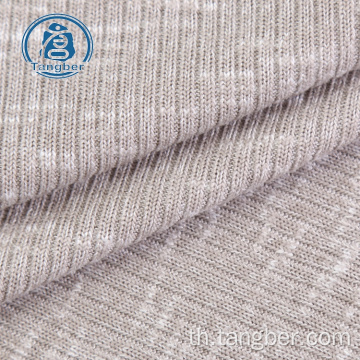 jacquard rib polyester rayon slub hacci knit fabric